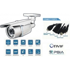 High Definition Waterproof 1/3 SONY CCD 540TVL 4mm IP network bullet camera IR 25M PoE Onvif conformant